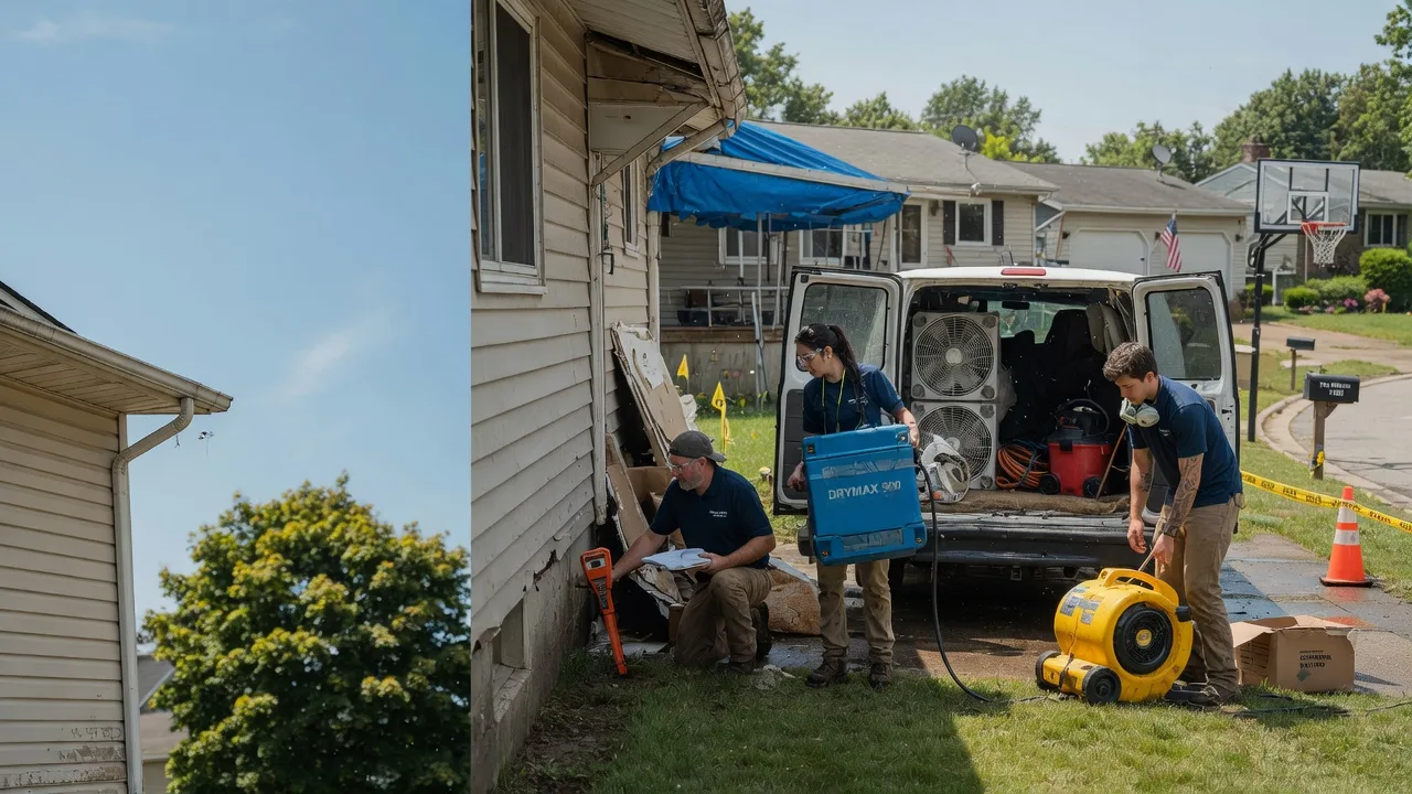 Ceiling Leak Cleanup in Rudolph, OH near me